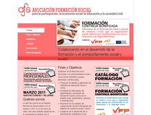 Tablet Screenshot of formacionsocial.org